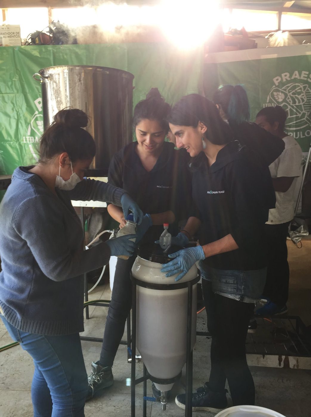 Trabajo en terreno en una cervecería