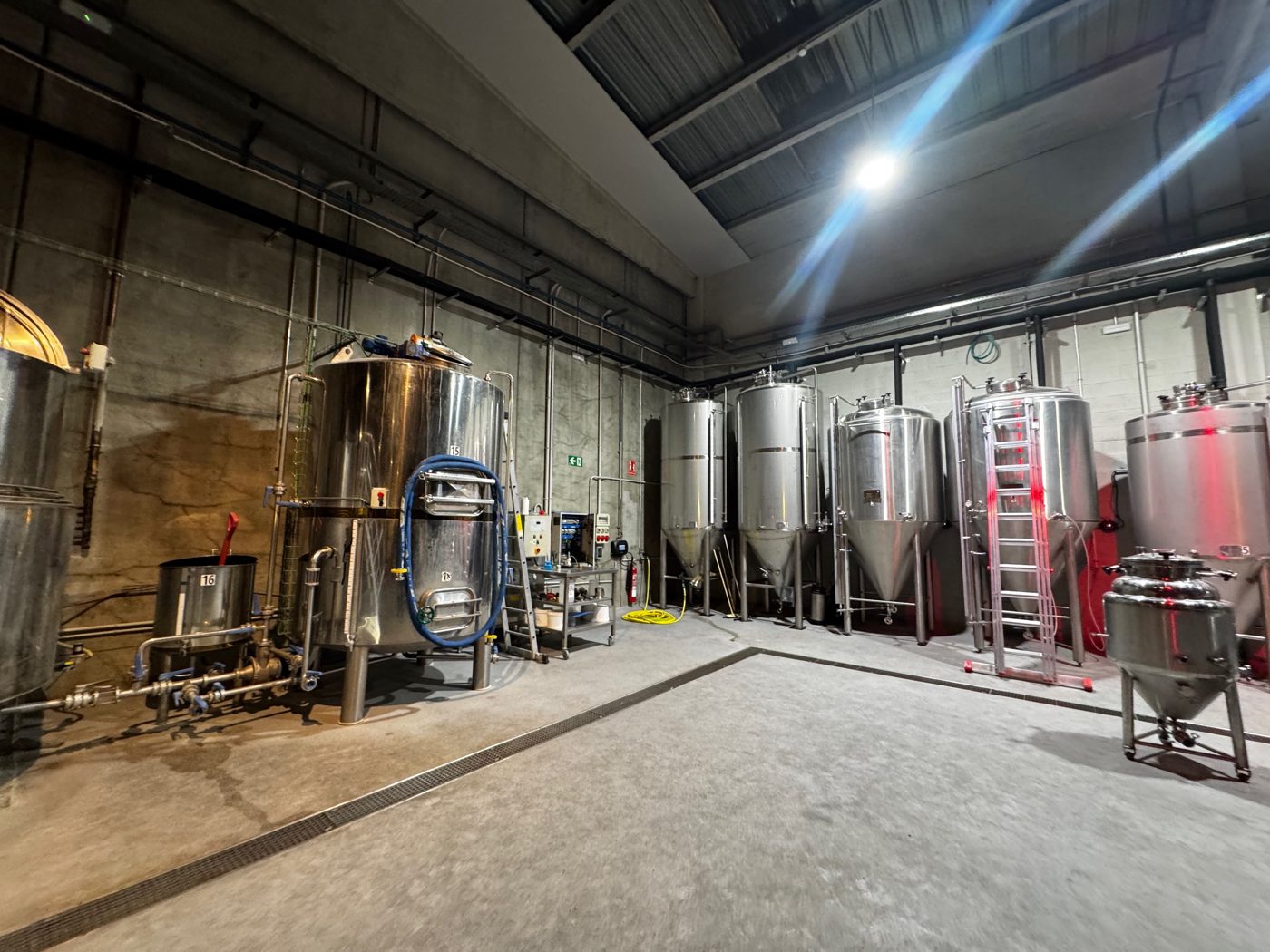 Sala de fermentación en Europa