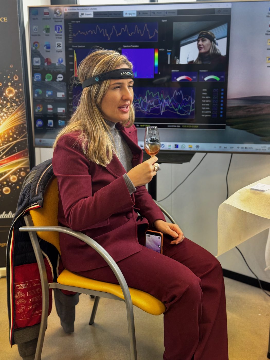 Evaluación con sensor de actividad cerebral